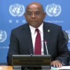 UN General Assembly president Abdulla Shahid comments on vaccines