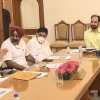 Punjab CM Channis son attends law and order meeting pic surfaces