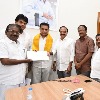 DMK delegation met KTR at Telangana Bhavan