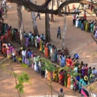 Polling underway in Andhra Pradesh's Badvel constituency