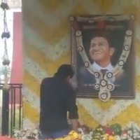 Suriya gets emotional and cry at Puneeth Raj Kumar memorial ghat