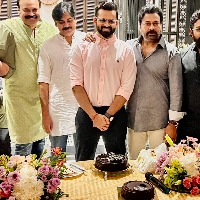Chiranjeevi presents Sai Dharam Tej after recovery 