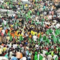 Amaravati farmers padayatra takes a break for Nagula Chavithi