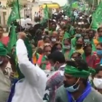 amaravati farmers padayatra going on