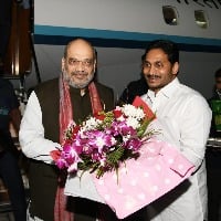 AP CM Jagan welcomes Amit Shah at Renigunta airport