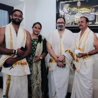 Actress Radha visited Padmanabha Swamy temple