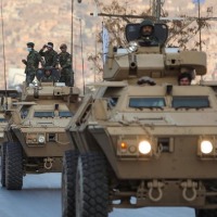 Talibans conducted parade with weapons