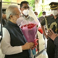 Governor Biswabhushan arrives Rajbhavan