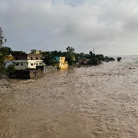 Water flow flooded into Penna River in Ananthapur districts