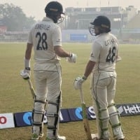 IND v NZ, First Test: Latham and Somerville keep India at bay with stubborn resistance