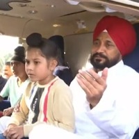 Punjab CM Takes Children On Chopper Ride