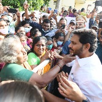 CM Jagan visits flood affected areas in Chittoor district