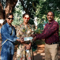 Upasana adopts two lions in Hyderabad Zoo