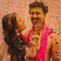 KatVic haldi: It's all about love, laughter and lots of yellow!
