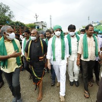 Amaravati farmers Padayatra arrives Tirupati