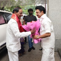  CM KCR met Tamilnadu CM Stalin in Chennai