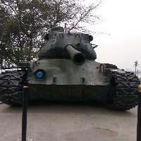 Pak tank sitting as war trophy on Hyd's iconic Tank Bund