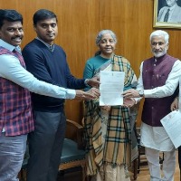 YCP MPs met Nirmala Sitharaman in her office