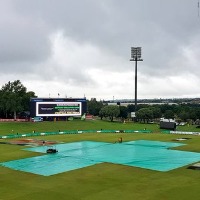 Rain delayed start of second day play in Centurion