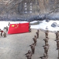 Chinese Army Hoisted Flag In Galwan Valley