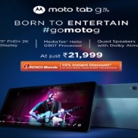 Moto Tab G70 LTE with MediaTek Helio G90T SoC launched in India