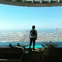 Allu Arjun savours the views of Dubai's skyline