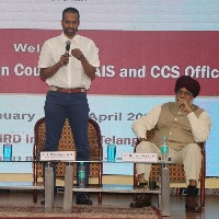 Pullela Gopichand addresses AIS, CCS, & MES officers at Dr MCR HRD Institute of Telangana