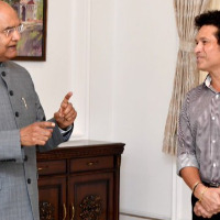 sachin tendulakr met with president ramnath kovind