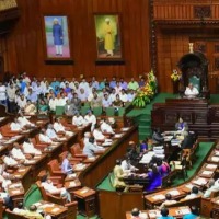 Congress MLAs Protest In Karnataka Assembly For Minister Eeshwarappa Remarks