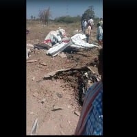 helicopter accdent in nalgonda