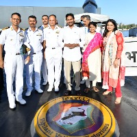 CM Jagan attends naval programs in Vizag