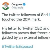 Rahul's Twitter follower count was guided by external forces: Cong