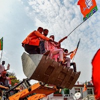 Bulldozer will run faster BJP neta at victory rally 