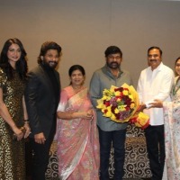 Allu Arjun father in law felicitated him in front of Chiranjeevi