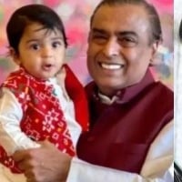 mukesh ambani grand son joins in scholl at the age of 15 months
