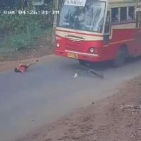 Kerala Boy Luckily escapes Unhurt 