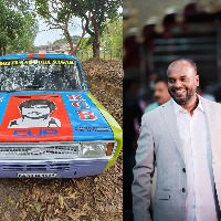 IPL fever grips K'taka; RCB fan gives vintage car a makeover
