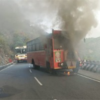 TTD Dharma Ratham Bus caught in fire