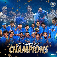 bcci post on 2011 victory in one day world cup