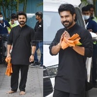 Why Ram Charan walked barefoot in black attire in Mumbai