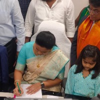 rajani takes oath as minister 