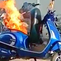 Man dies as battery of new electric scooter explodes at Vijayawada