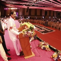 TRS celebrates foundation day on grand scale