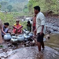 chandrababu tween on adivasies drinking water issue