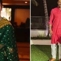 Fans believe Anushka Sharma gave her green saree to Faf du Plessis wife Imari for Glenn Maxwells wedding See pics