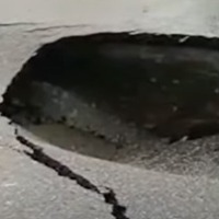 Newly-laid road leading to Yadadri temple damaged with heavy downpour