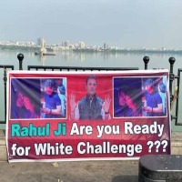 Banners in Hyderabad ask Rahul Gandhi if he is ready for 'white challenge'