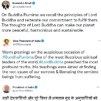 Modi, Kovind greet nation on Buddha Purnima