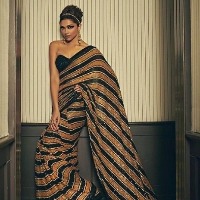 Deepika walks Cannes red carpet in Sabyasachi sari inspired by Royal Bengal tiger