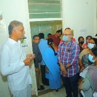 Harish Rao makes surprise visit to Kondapur Area Hospital, suspends doctor
